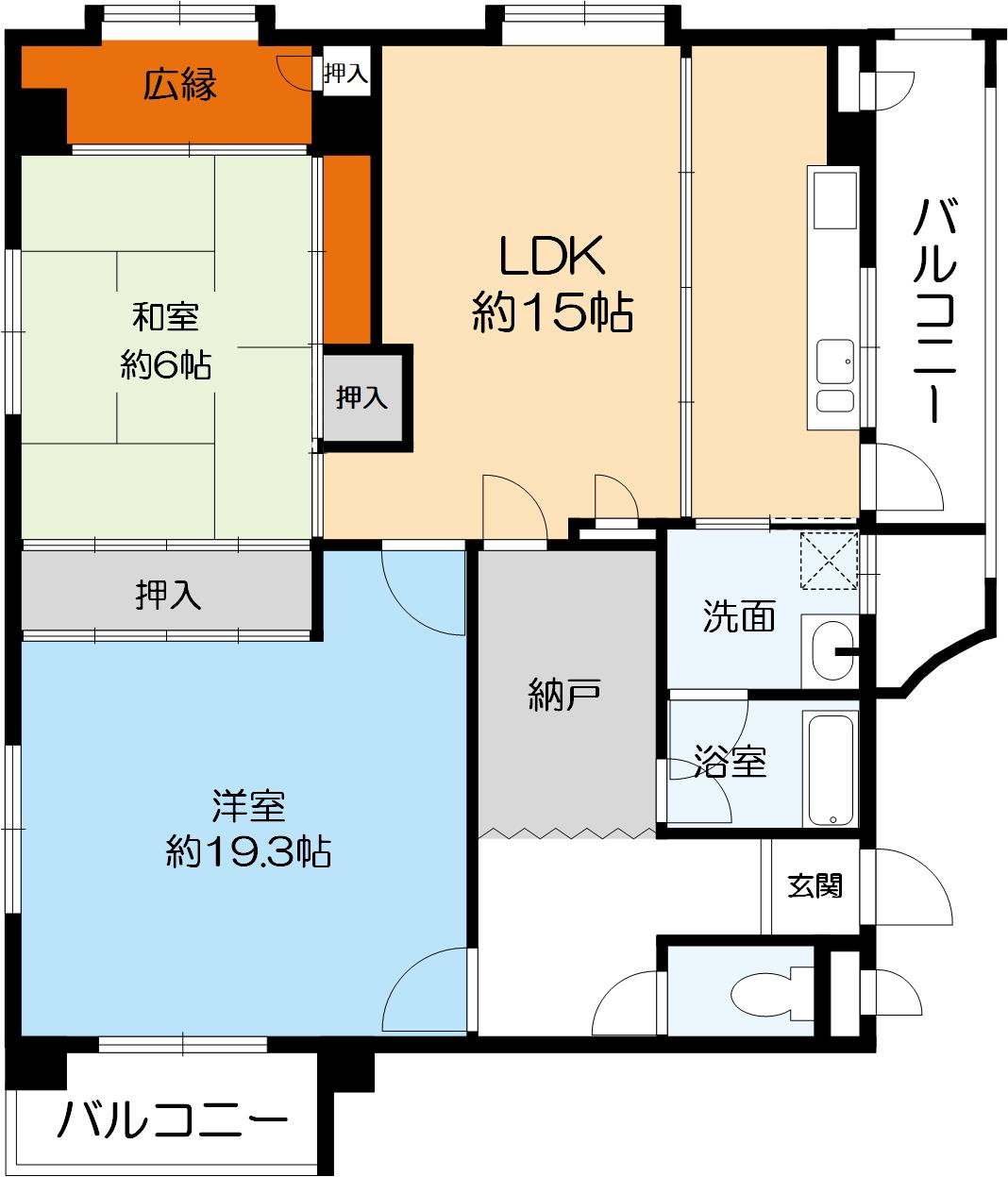 レジデンス國富の間取り