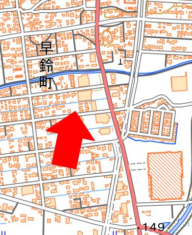 宮崎県都城市早鈴町一棟マンションの地図