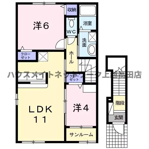 カーサアルコバレーノⅡの間取り|間取図