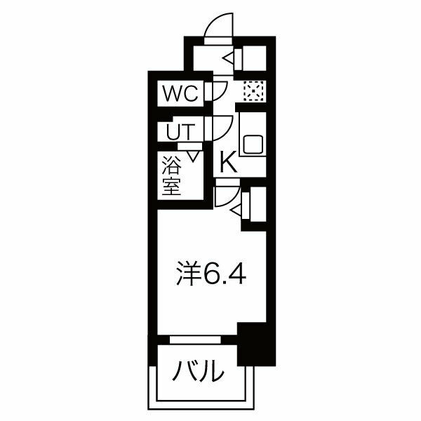 メイクス名駅南Ⅱの間取り