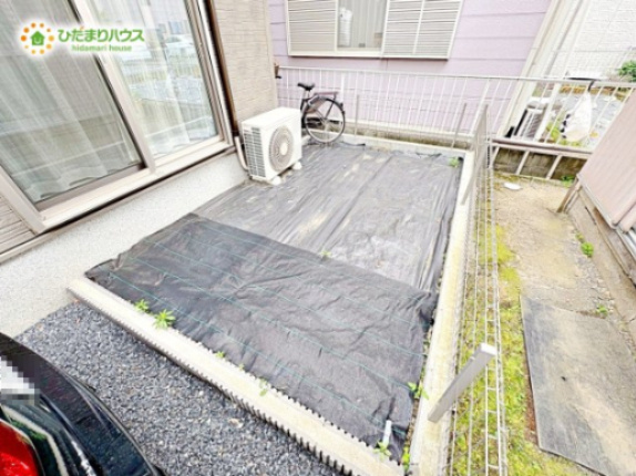 吉見町久保田　中古戸建の庭|菜園スペースにも出来るお庭がございます！