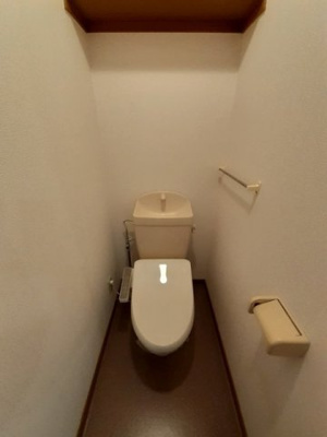 【トイレ】 | ハイブリッヂハピネスＡ | ゆったりとした空間のトイレです