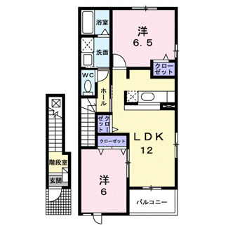 【間取り】 | ラルジュグリーンＤ