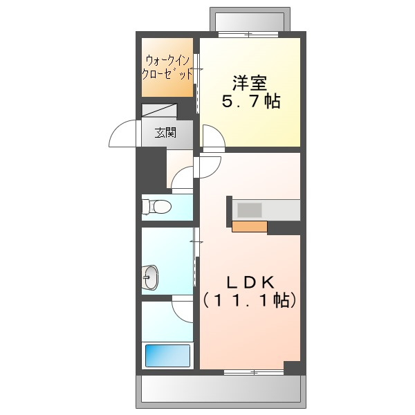 シャーメゾンノーススクエアの間取り