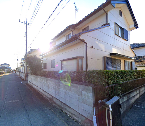 玉村町福島　中古1050の前面道路含む現地写真