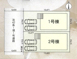 【区画図】 | 【名古屋市中川区中須字辻ノ上150-42新築戸建1号棟】✨️仲介手数料無料✨️荒子小学校・一柳中学校