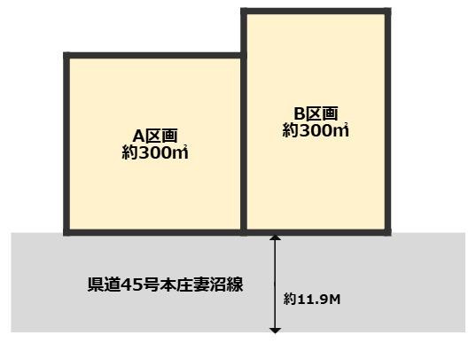 熊谷市永井太田　売地の土地図