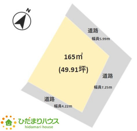 吉見町長谷　売地の土地図