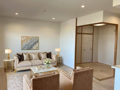 【居間・リビング】 | シャイニー紫原 | LDK17帖＋和室4.5帖　※家具はイメージです。