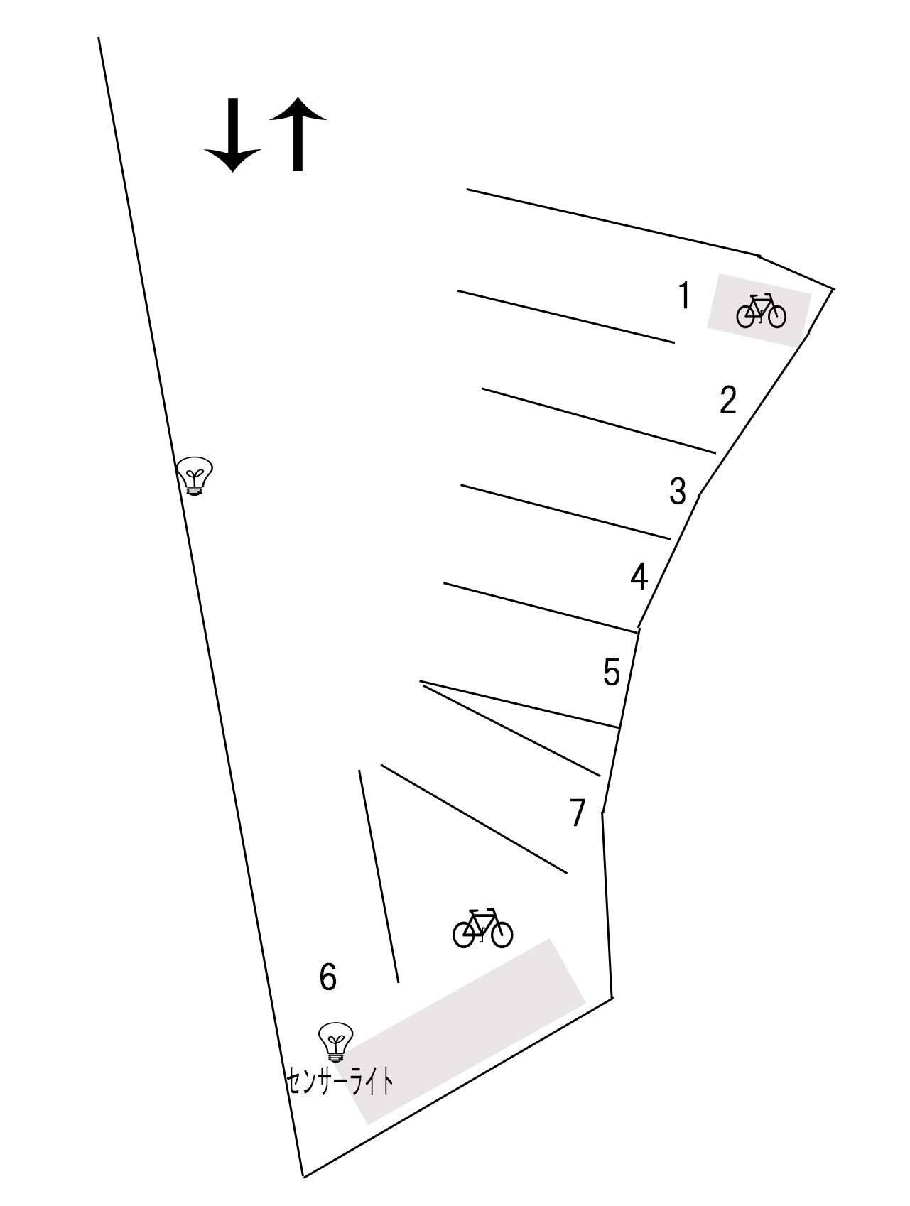 藤井駐車場の区画図
