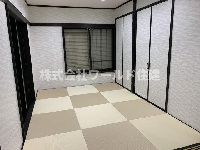 【建築条件なし】羽村市川崎3丁目の完成予想図|お家全体の雰囲気を崩さない、洋風和室も人気です。畳の色も、お家に合わせてたくさんのパターンからお選びいただくことができます。