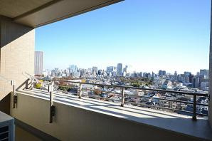 パークアクシス白金台のバルコニー