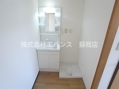 【洗面所】 | Ｋ－ＦＬＡＴ川戸 | 広い洗面スペース