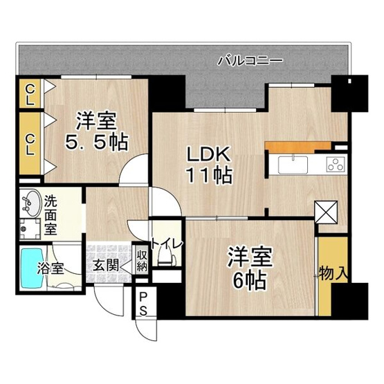 【間取り】 | フェルザ住之江公園