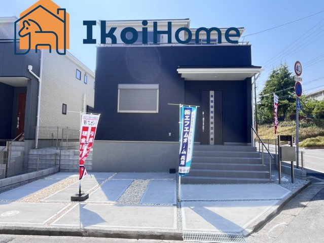 明石市大久保町山手台　2期　1号棟　新築の外観|大久保ICまで車で5分♪4LDK＋2WIC♪広々バルコニーで洗濯もよく乾きます♪収納豊富♪2台駐車可