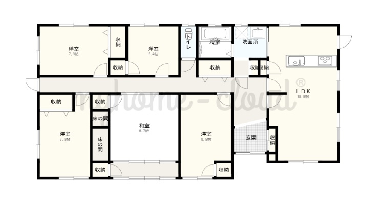 【中古戸建】前橋市富田町の間取り|■間取り