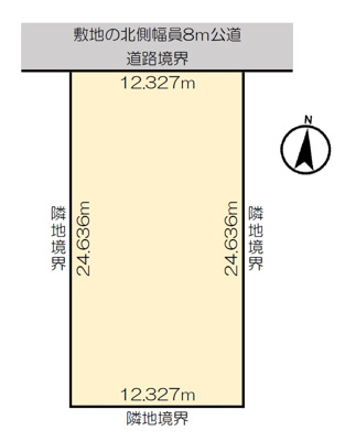 【区画図】 | 北見市花園町中古住宅