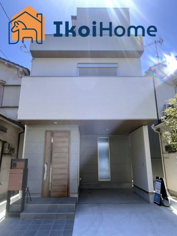 明石市貴崎5丁目Ⅱ　新築戸建の外観|山陽電鉄林崎松江海岸駅まで徒歩8分で通勤通学に便利な立地♪駅近ながらお車も1台駐車可能！食洗機完備！