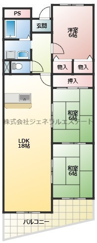 【間取り】 | ヴィルヌーブエスト