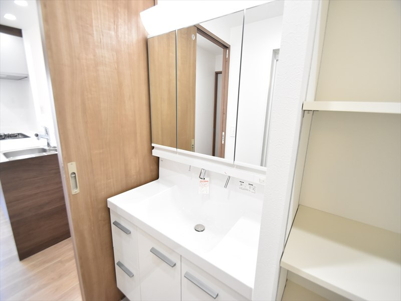 ポレスター岩国の独立洗面台