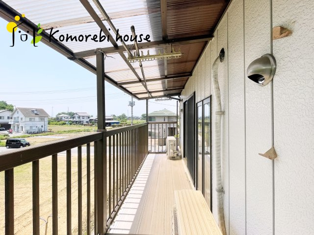 川島町大字出丸本　中古一戸建てのバルコニー|陽当たり良好なバルコニーです