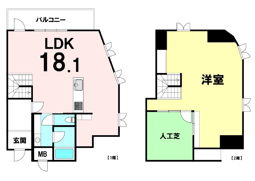 琵琶湖アーバンリゾートⅠ番舘の間取り