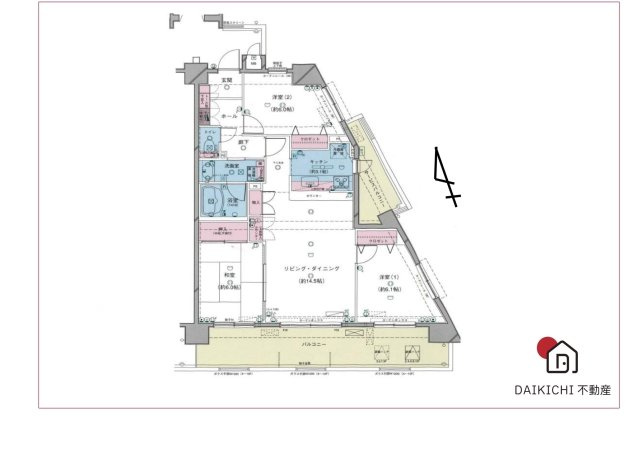 【間取り】 | ヴェルディーク熊谷