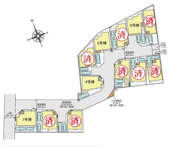 【区画図】 | ◇◆寒川町小谷2丁目 新築戸建 全12棟【1号棟】◆◇