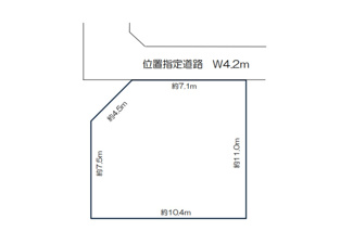 【土地図】 | 鴻巣市大芦　建築条件無し売地