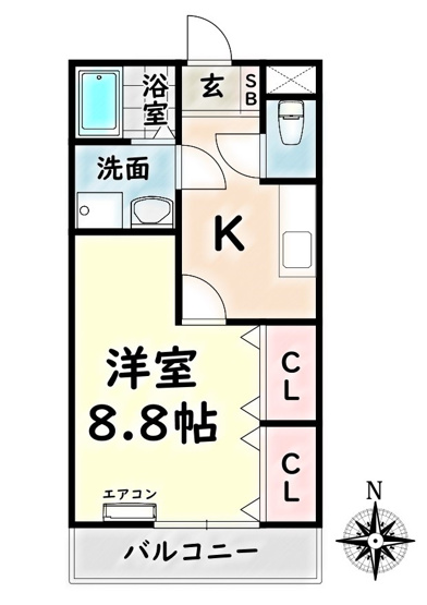 【間取り】 | キルシェ・ヴィラ【名古屋市賃貸・ネット無料】