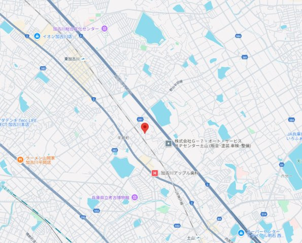加古川市平岡町高畑　中古戸建の地図