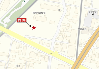 【地図】 | 四日市市曙1丁目《8号棟》 | 詳細Map