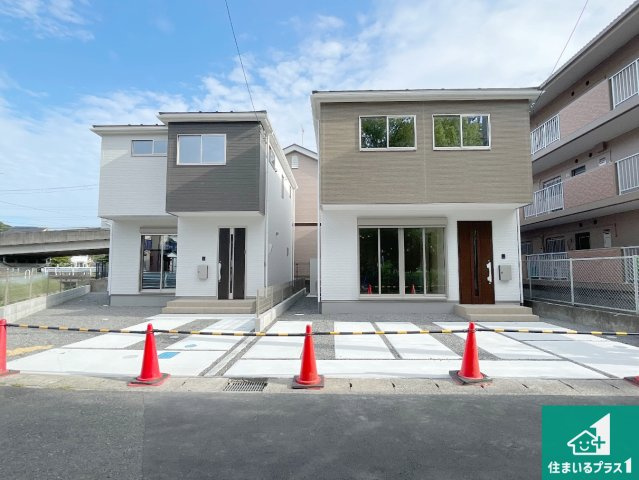 甲賀市水口町虫生野中央　新築一戸建ての外観|お客様に長く安心して住んでいだだける事にこだわった家づくり！住んでからのアフターサービスにもしっかりと取り組んでいます！