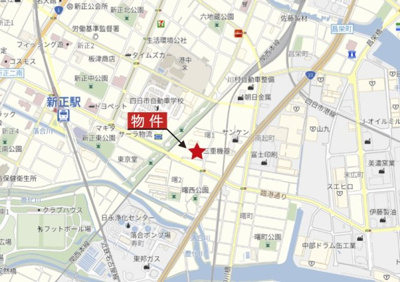 【地図】 | 四日市市曙1丁目《4号棟》 | 広域Map