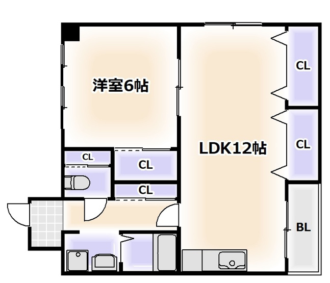 【間取り】 | 戎フルール谷九