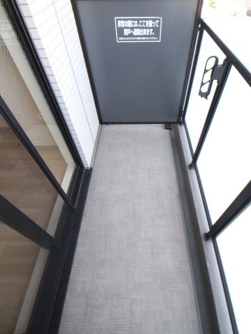 Ｋ－フロント今宮１番館のバルコニー|暖かな日差しのふりそそぐバルコニー