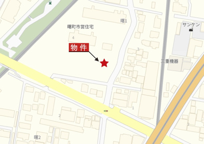 【地図】 | 四日市市曙1丁目《2号棟》 | 詳細Map