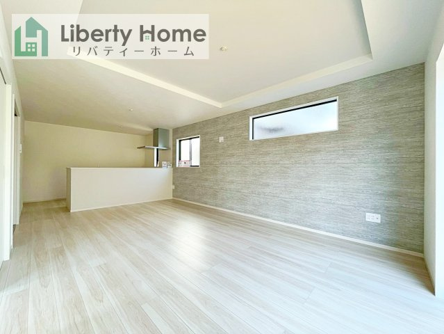 つくばみらい市谷井田8期　新築戸建の居間・リビング