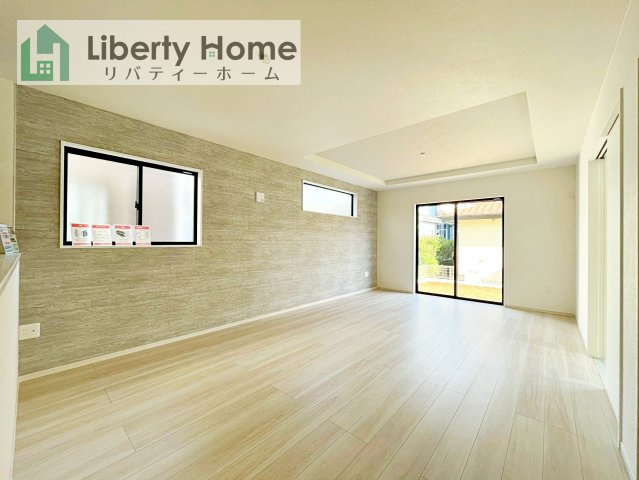 つくばみらい市谷井田8期　新築戸建の居間・リビング