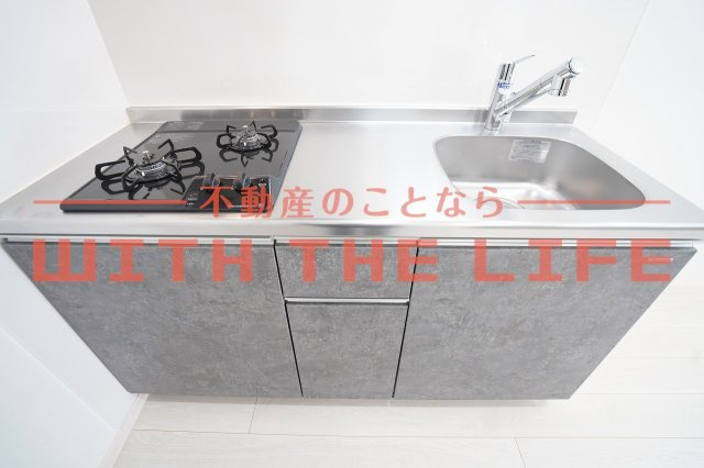 Aimer （エメ）花畑南【キャッシュバック対象物件】のキッチン|コンパクトなキッチンで掃除もラクラク