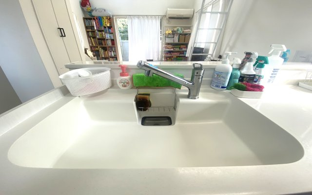 鎌倉に住みたい人お問い合わせお待ちしておりますのキッチン|シンクもきれいな状態をキープされています。