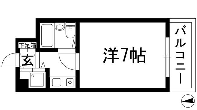 【間取り】 | 西北チェリーマンション