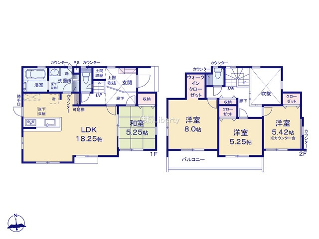 牛久市南7丁目16期　新築戸建　の間取り