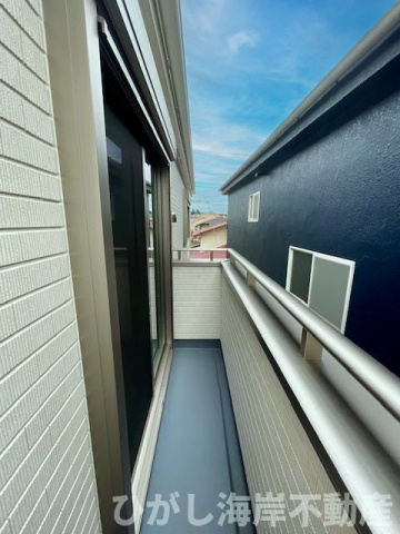 茅ヶ崎市小和田　新築戸建　全2棟のバルコニー|東側バルコニー