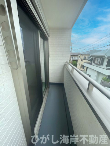 茅ヶ崎市小和田　新築戸建　全2棟のバルコニー|南側　バルコニー