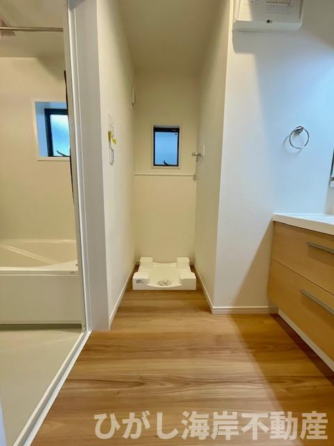 茅ヶ崎市小和田　新築戸建　全2棟の脱衣所|脱衣スペース