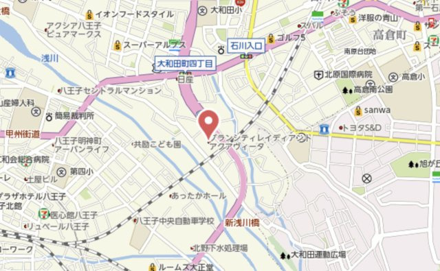 『八王子市マンション』グランシティレイディアントアクアヴィータ【仲介手数料無料】　八王子市大和田町の地図|～仲介手数料無料☆八王子ひなた不動産～グランシティレイディアントアクアヴィータ