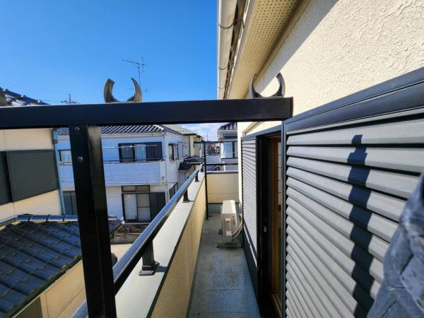 加須中古戸建リフォームのバルコニー|南西向きＬ字バルコニー