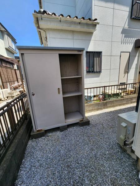 加須中古戸建リフォームの庭|物置あり