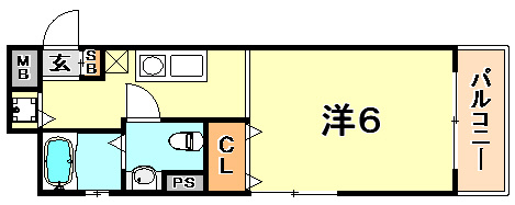 【間取り】 | ソバーレ六甲道